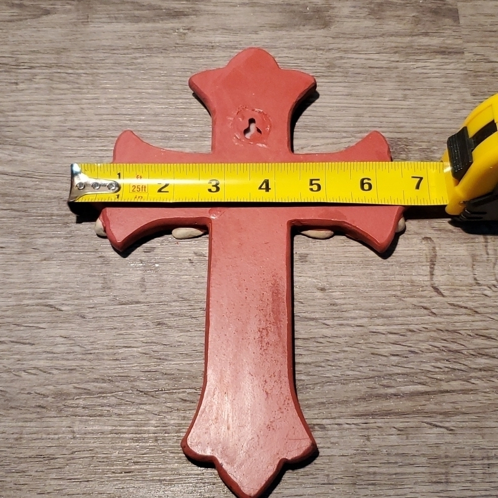 😇 RED INSPIRATIONAL CROSS - Picture 4 of 6